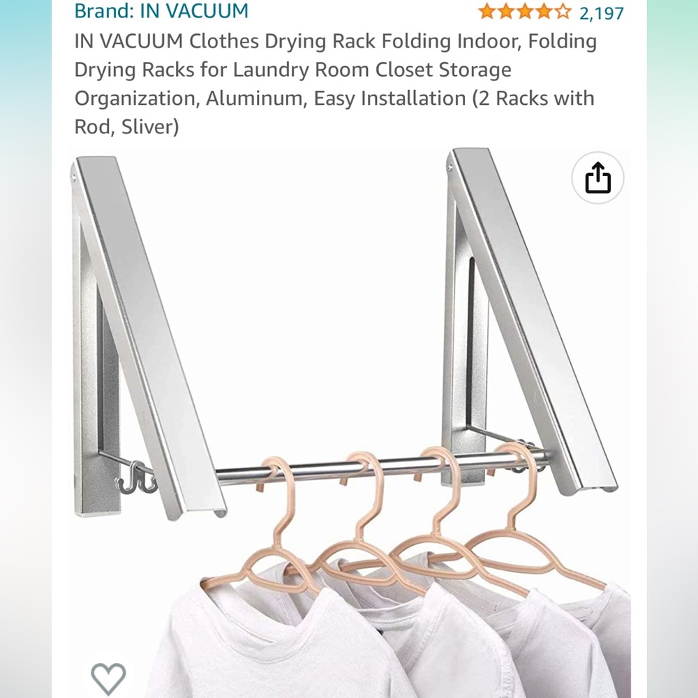 Set of 2 Foldable Clothes Racks